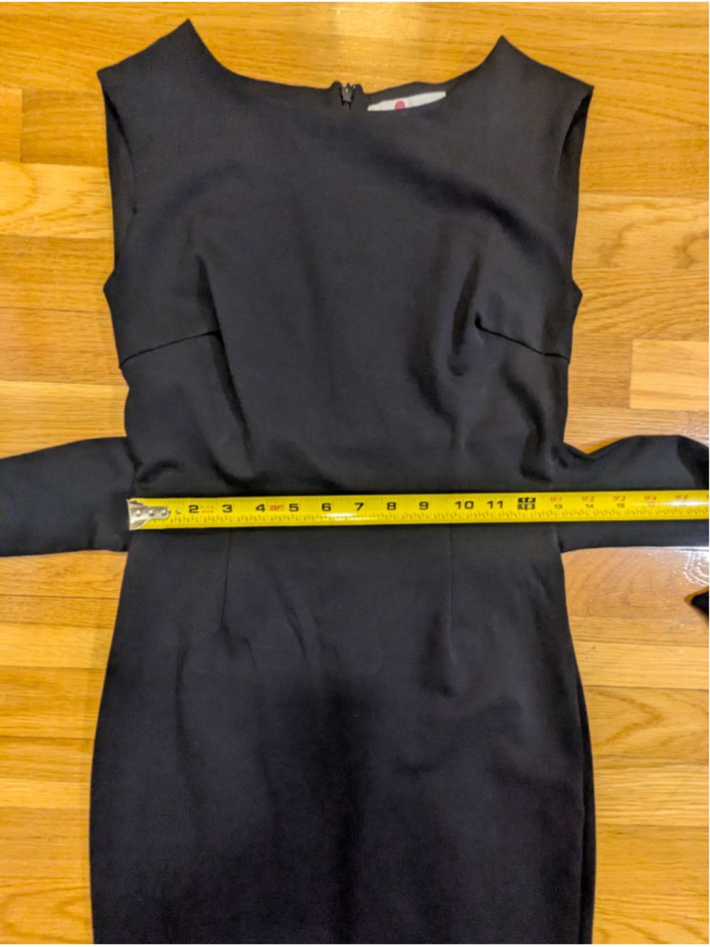 Boden Black Ponte Midi Dress Size 2 - Picture 6 of 13